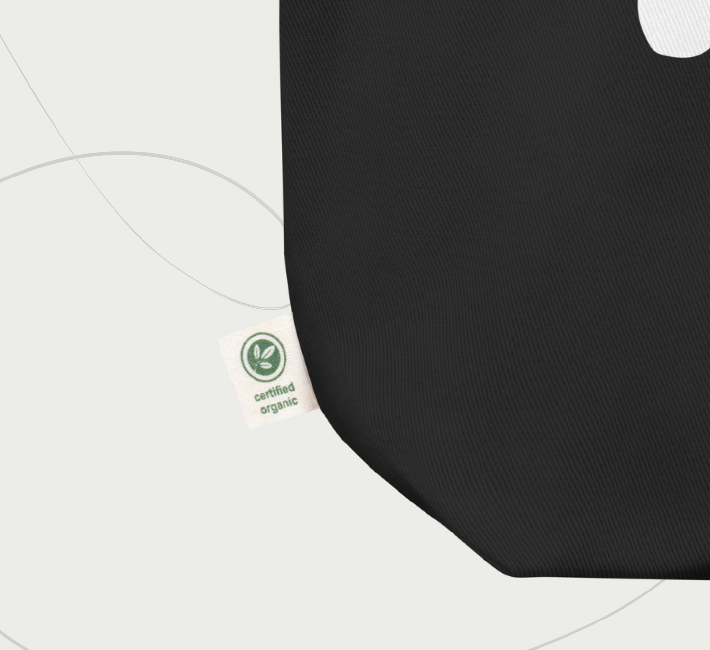 "Write like a human" Ellipsus logo tote