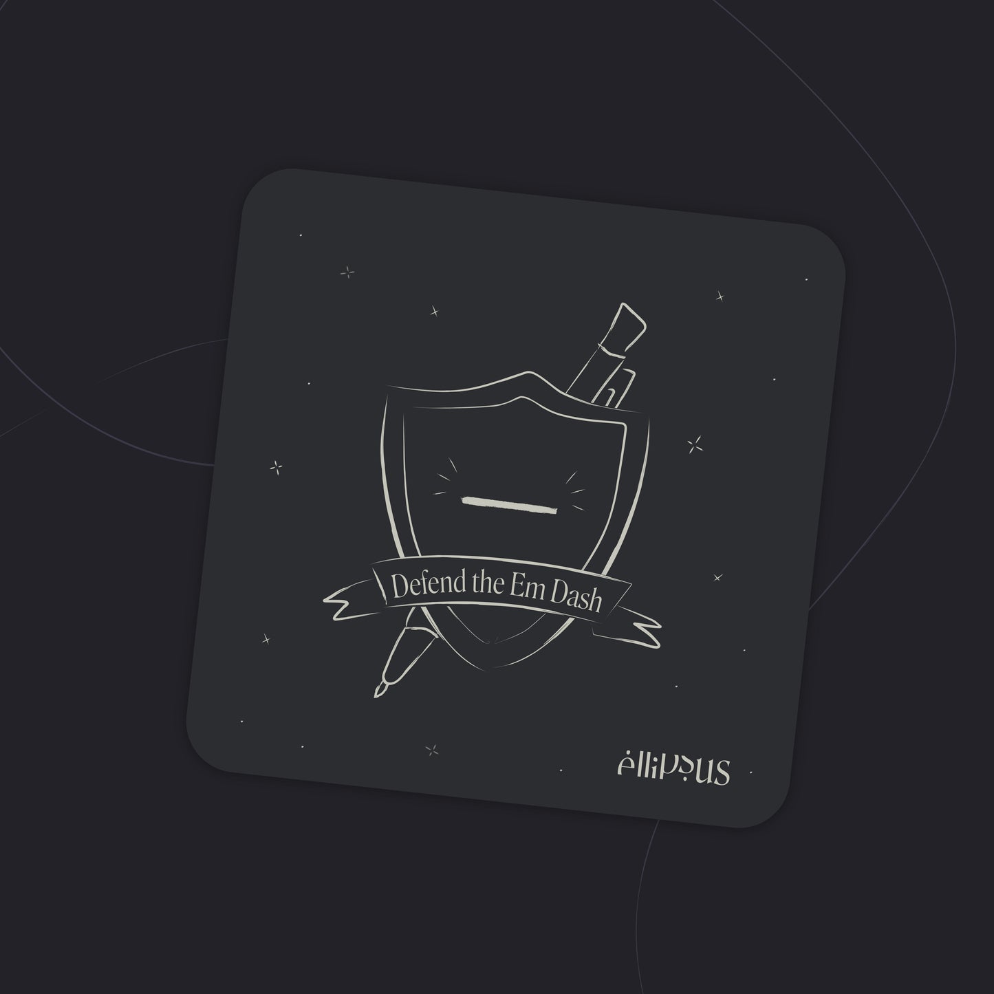 Defend the Em Dash – AEGIS – Dark square