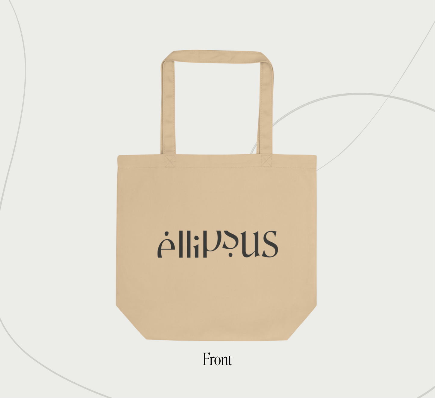 "Resistance starts with words" Ellipsus logo tote