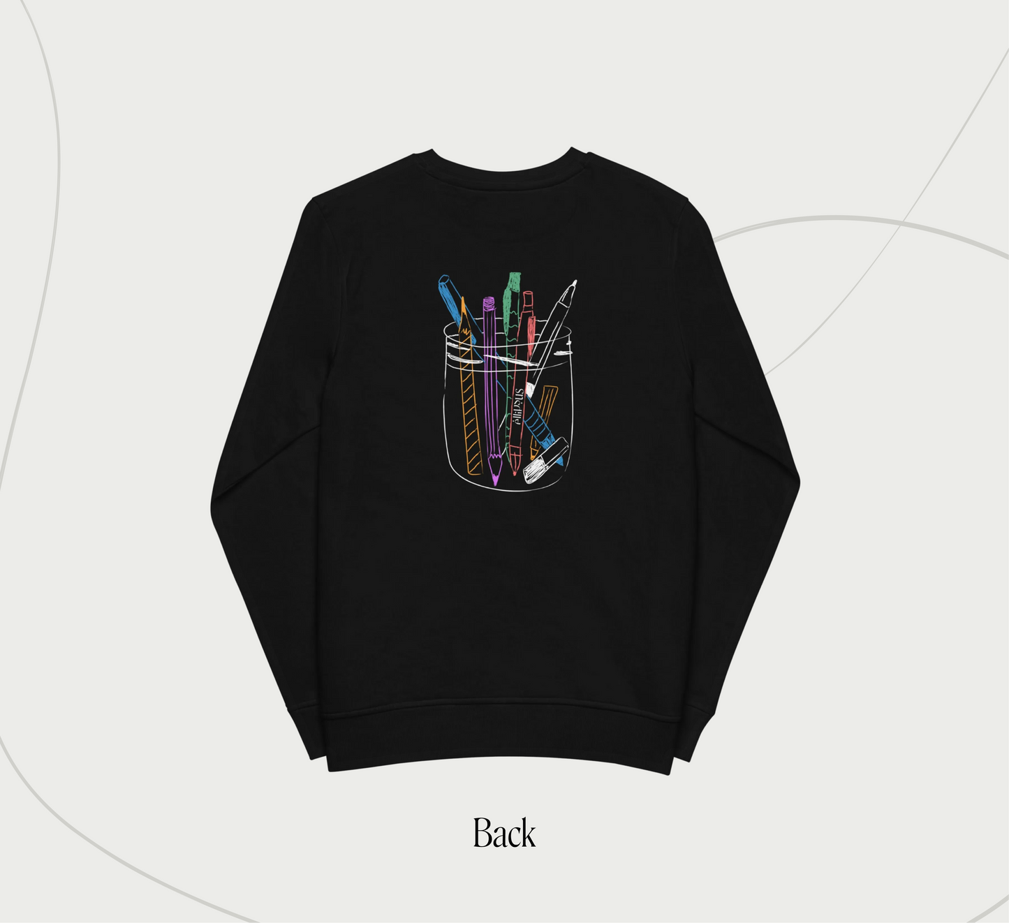 "Resistance starts with words" – organic sweatshirt
