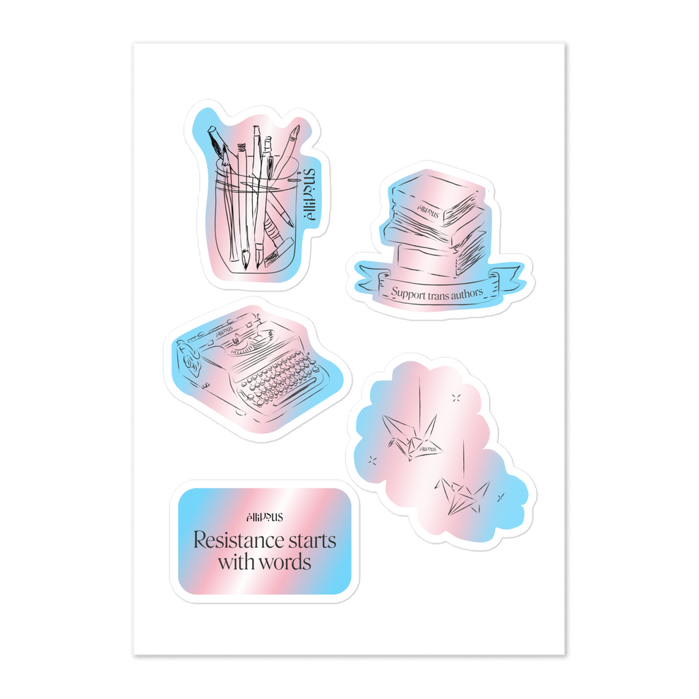 Trans pride sticker sheet – Ellipsus merch