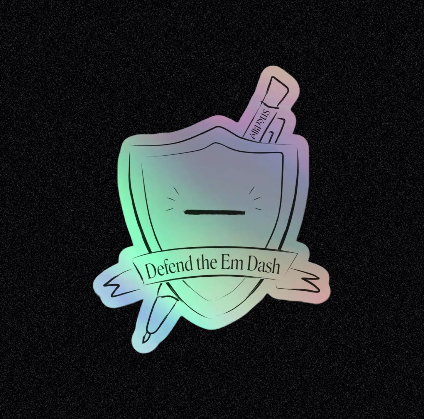 Defend the Em Dash – AEGIS – holographic